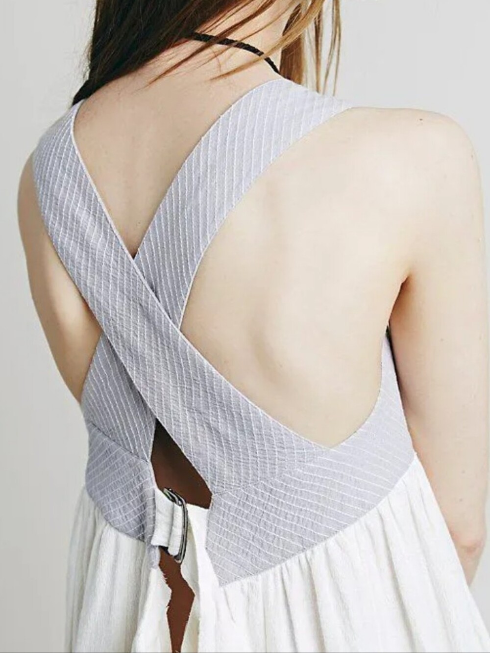 Free People Soft Structure Linen Blend Maxi Dress